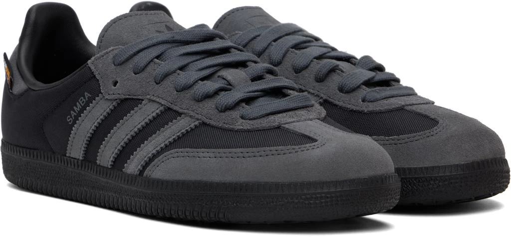 Adidas Black & Gray Samba OG Sneakers 4