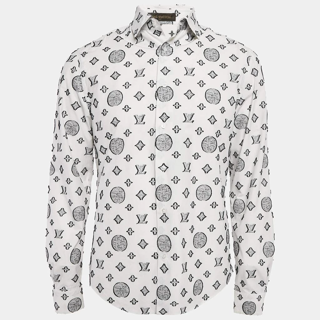 Louis Vuitton Louis Vuitton White Christopher Nemeth Rope Fil-coupe Cotton Shirt M 1