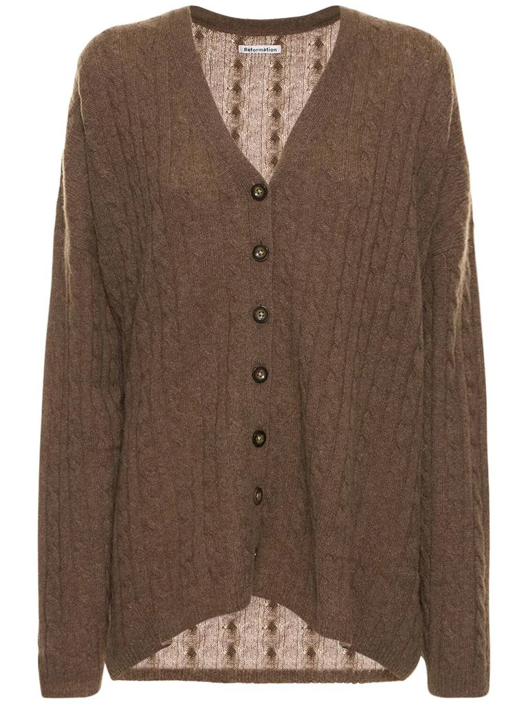 Reformation Giusta Oversize Cashmere Cardigan 1