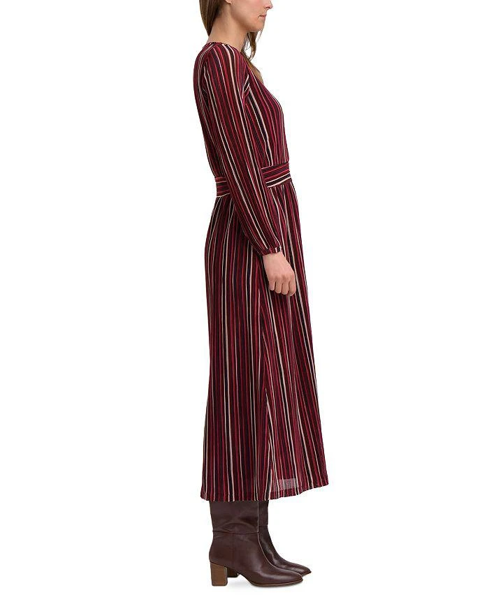 La F�ée Maraboutée Striped Pleated Midi Dress 3