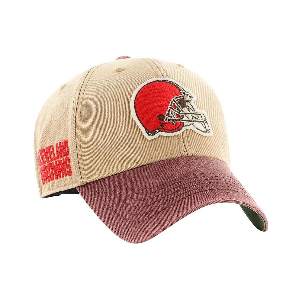 '47 Brand Men's Khaki/Brown Cleveland Browns Dusted Sedgwick MVP Adjustable Hat