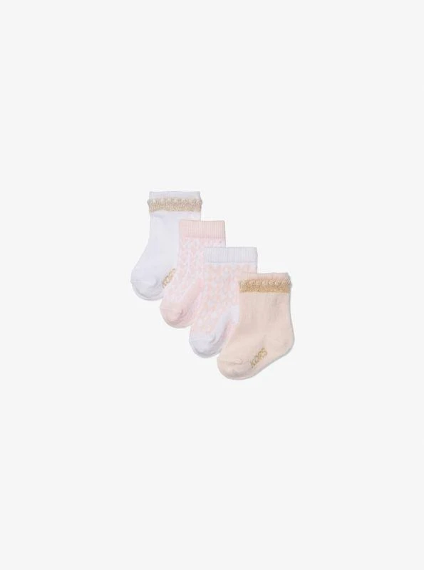 michael_kors 4-Pack Stretch Cotton Baby Socks