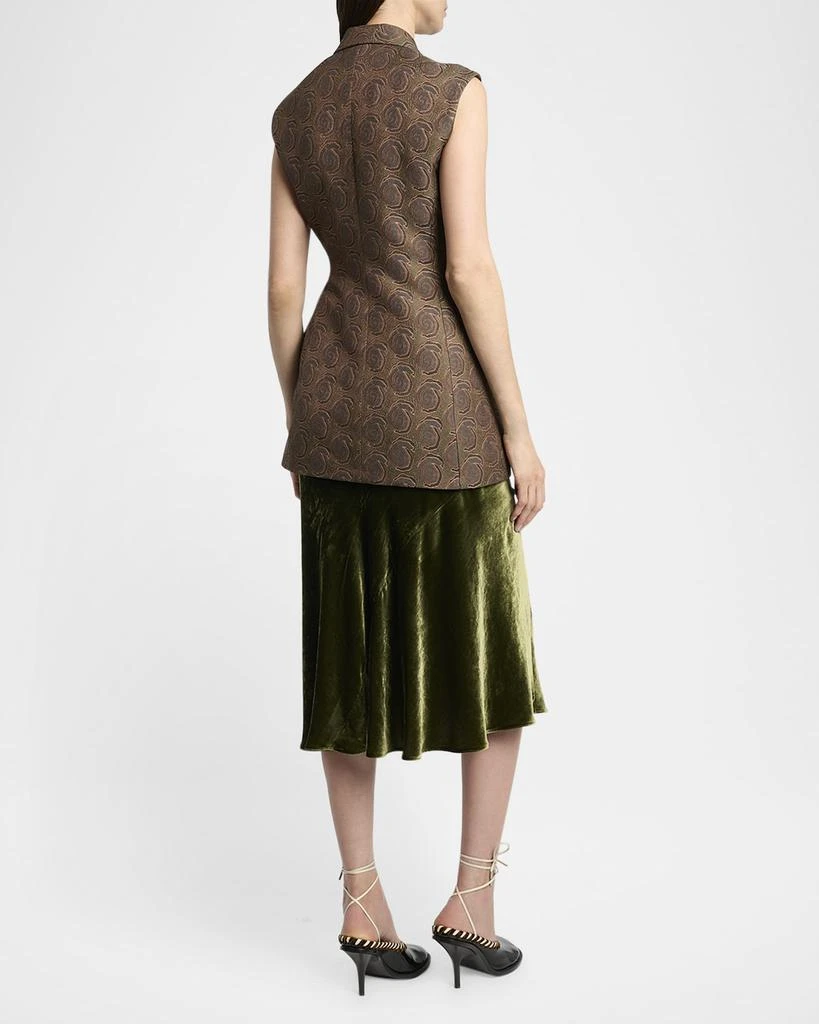 Dries Van Noten Swirl Jacquard Wrap Vest 3