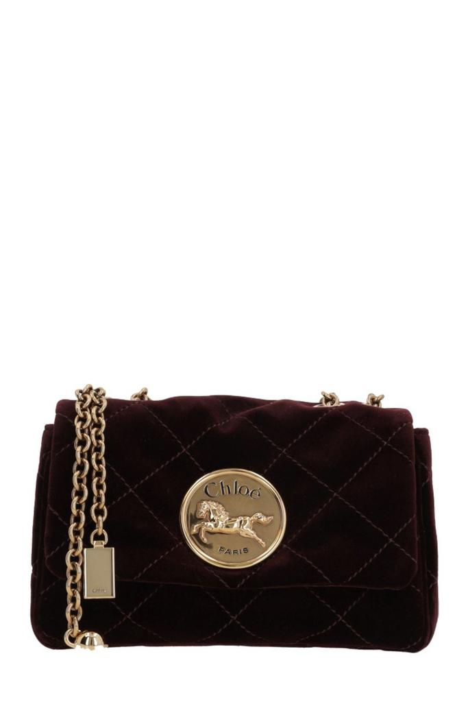 Chloé Black Velvet Small Chloã© Heritage Shoulder Bag - Shoulder