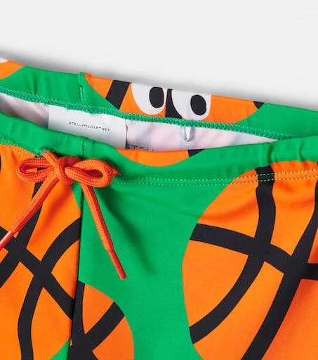 Stella McCartney Basketballs printed swim trunks 3