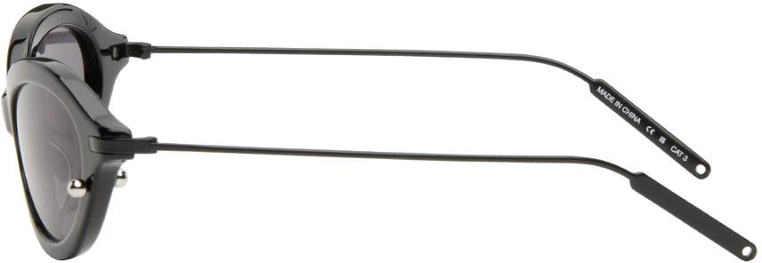 Justine Clenquet SSENSE Exclusive Black Neve Sunglasses 3