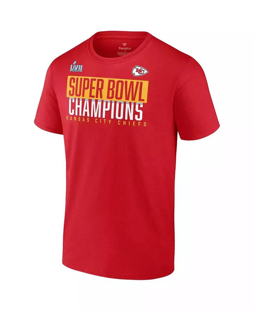 Fanatics Men's Red Kansas City Chiefs Super Bowl LVII Champions Foam Finger T-shirt 2
