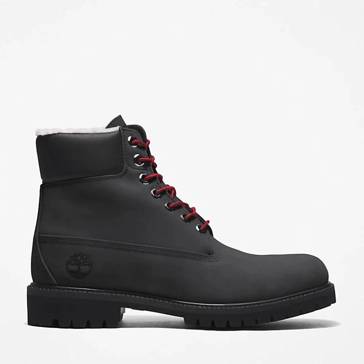 Timberland Timberland® Premium 6 Inch Winter Boot for Men in Black with Red 1