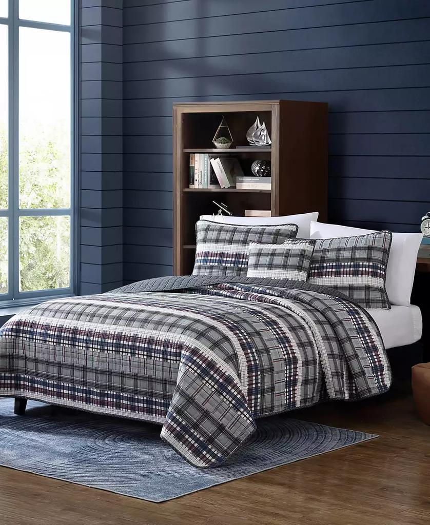 Nautica CLOSEOUT! Marina Cove Cotton Reversible 4 Piece Quilt Set