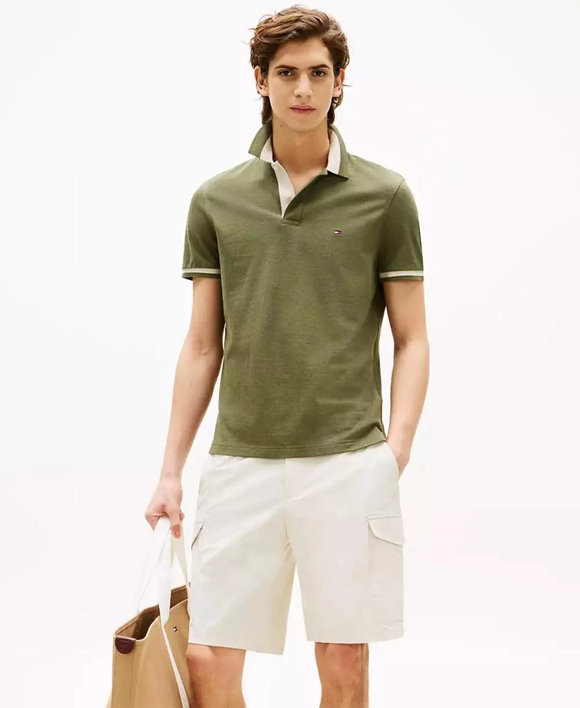 Tommy Hilfiger Men's Regular-Fit Contrast-Collar Polo Shirt 4