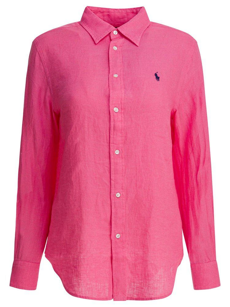 Ralph Lauren Polo Ralph Lauren Logo Embroidered Curved Hem Shirt 1