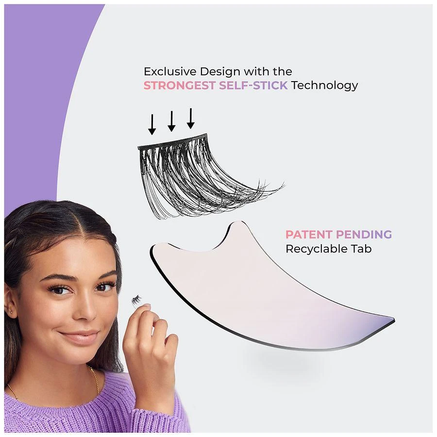 Kiss imPRESS Press-On Self Adhesive Eyelashes 14 mm 2