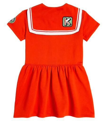 Kenzo Appliqué cotton-blend dress 4