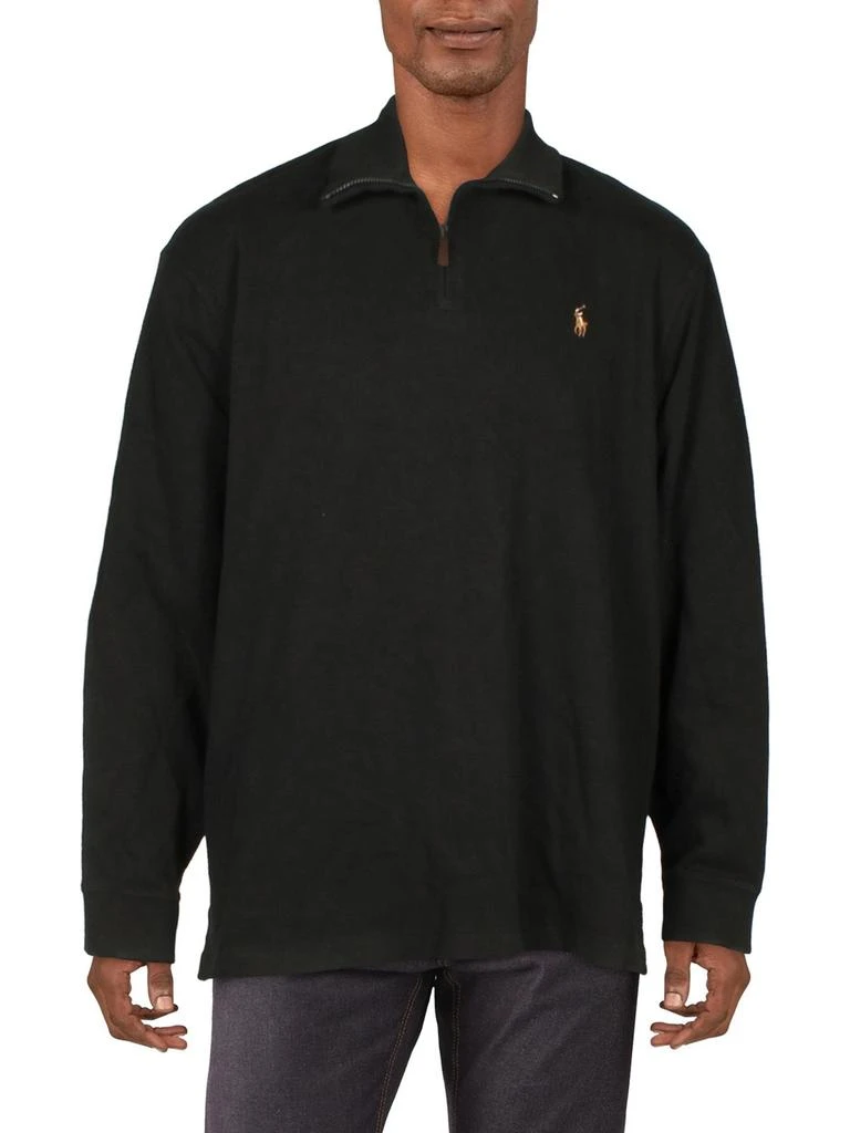 Polo Ralph Lauren Mens Mock Neck Half Zip Pullover Sweater 1