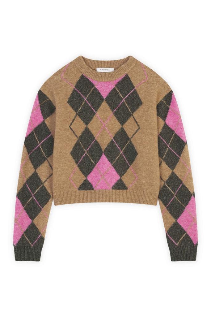 Maison Kitsune Boxy-Cut Wool And Alpaca Jumper