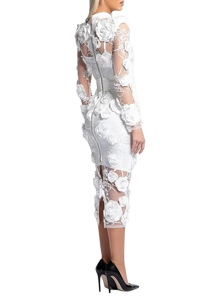 Zhivago Battle Lines Floral-Embellished Vendetta Dress 5