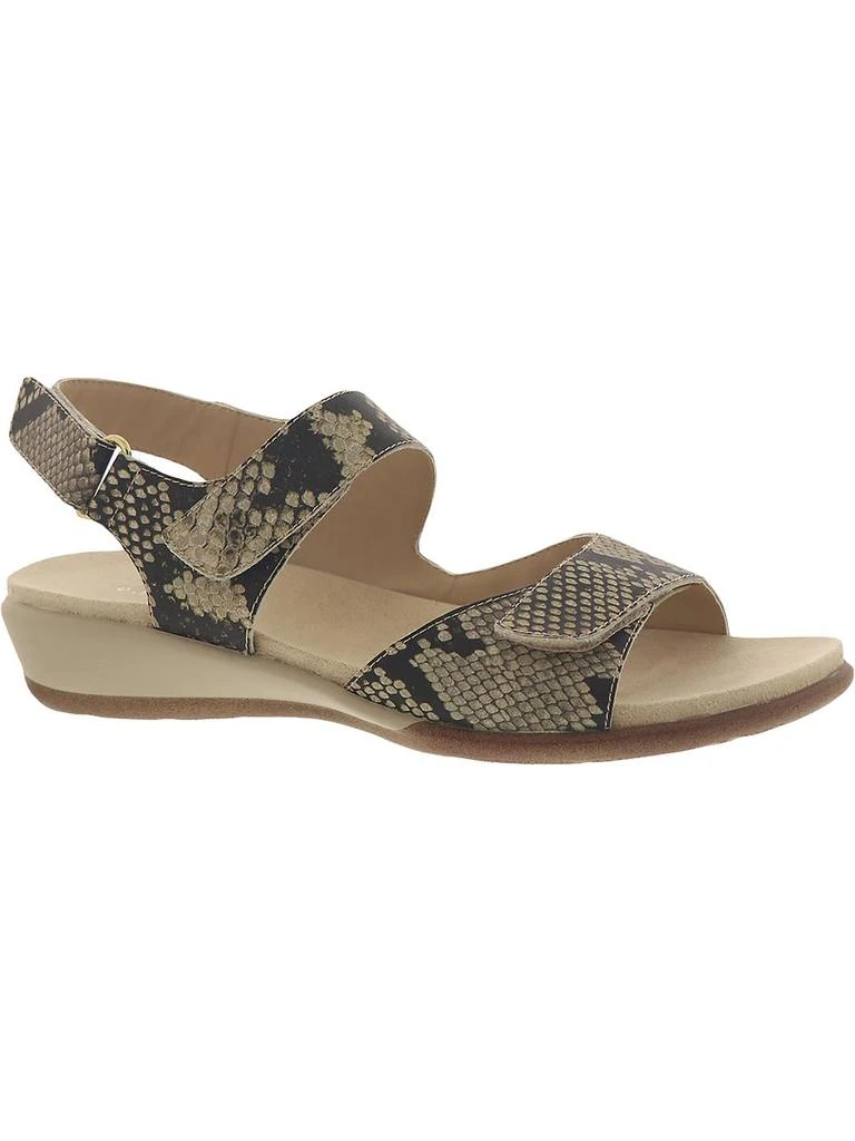 Easy Spirit Hartwell Womens Leather Wedge Sandals 6
