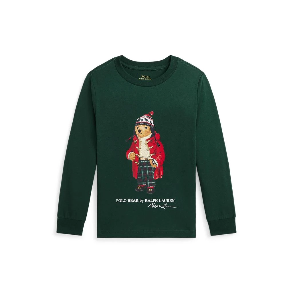Ralph Lauren Polo Bear Cotton Long Sleeve Tee (Toddler/Little Kid) 1