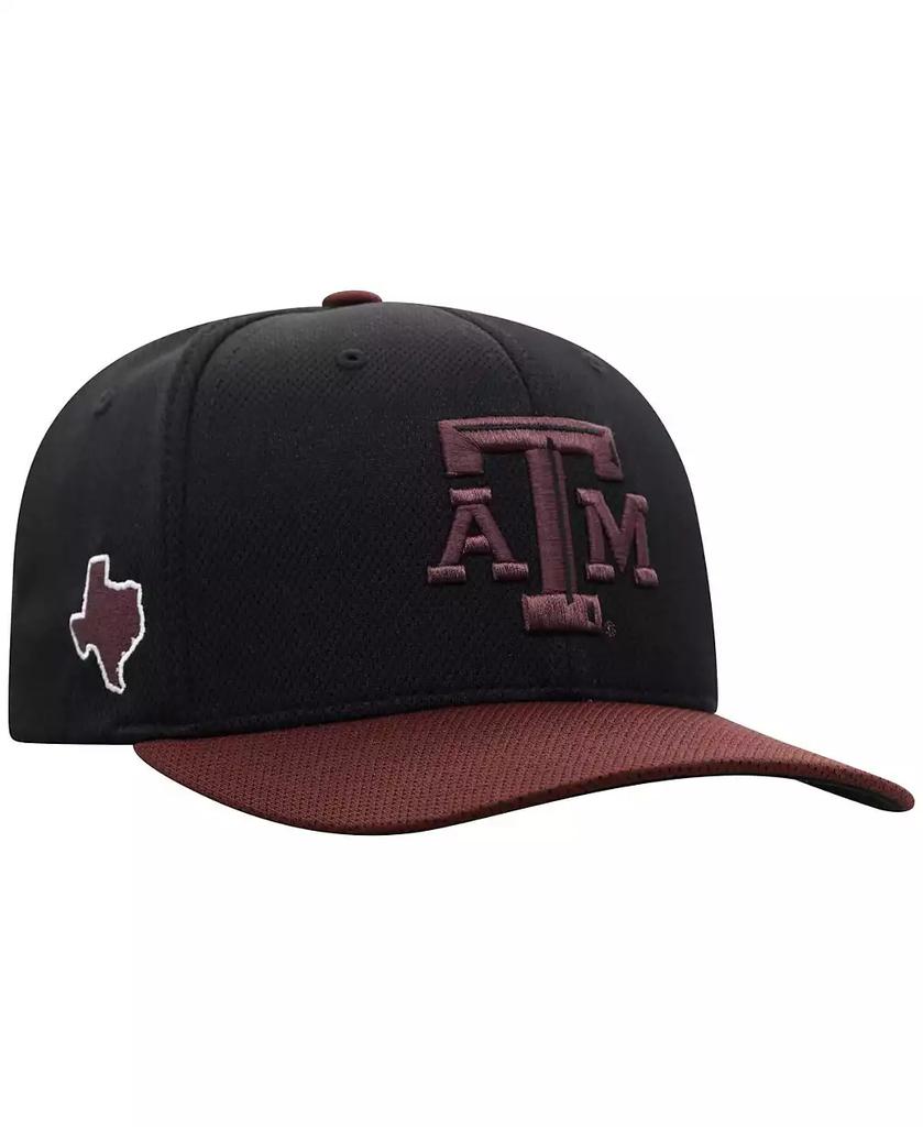 Top of the World Men's Black Texas A&M Aggies Reflex Fitted Hat