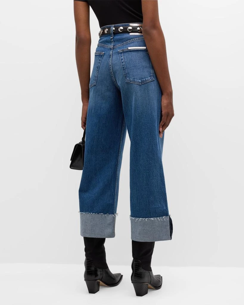 Rag & Bone Andi Wide-Leg Cuffed Jeans 5