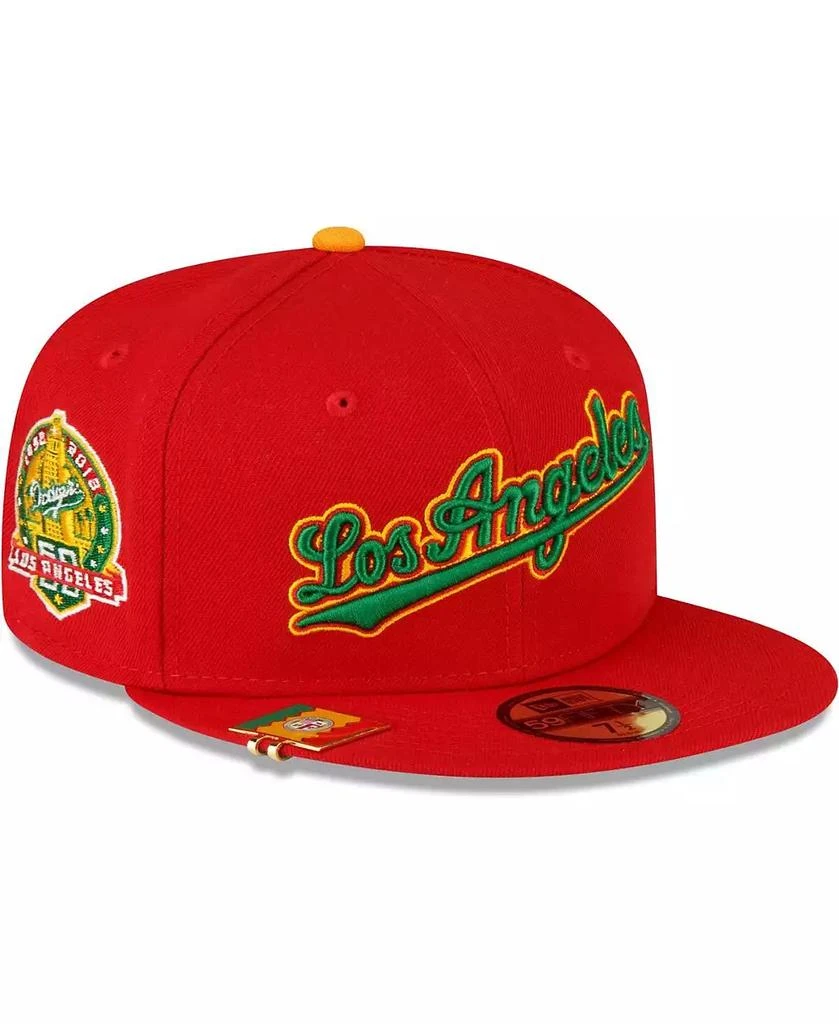 New Era Men's Red Los Angeles Dodgers City Flag 59FIFTY Fitted Hat 1