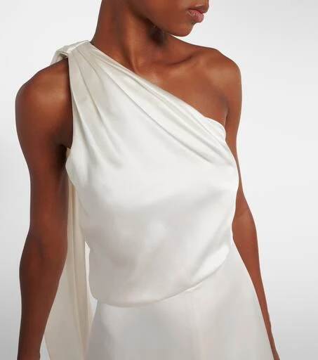 Max Mara Bridal Pamela draped silk satin gown 4