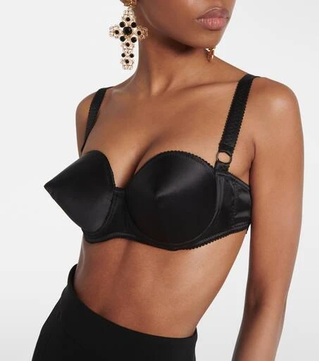 Dolce 
Gabbana Silk-blend satin bra top 2