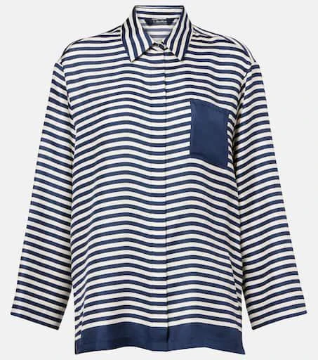 Max Mara Maya striped silk shirt 1