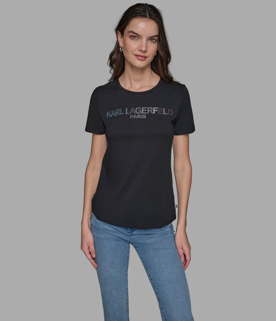 Karl Lagerfeld Paris IRRIDESCENT LOGO TEE