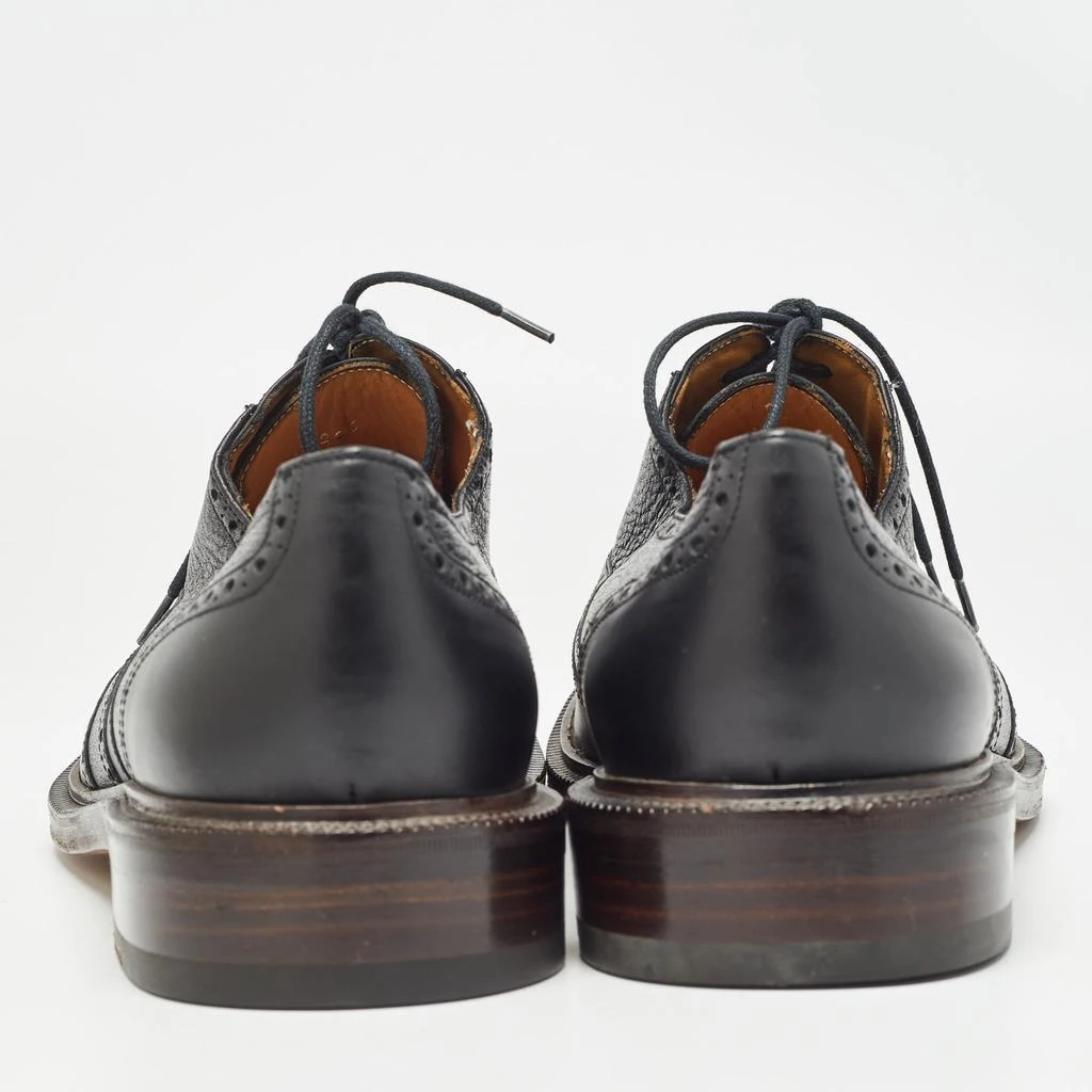 Gucci Gucci Black Leather Brogue Oxfords Size 45.5 5
