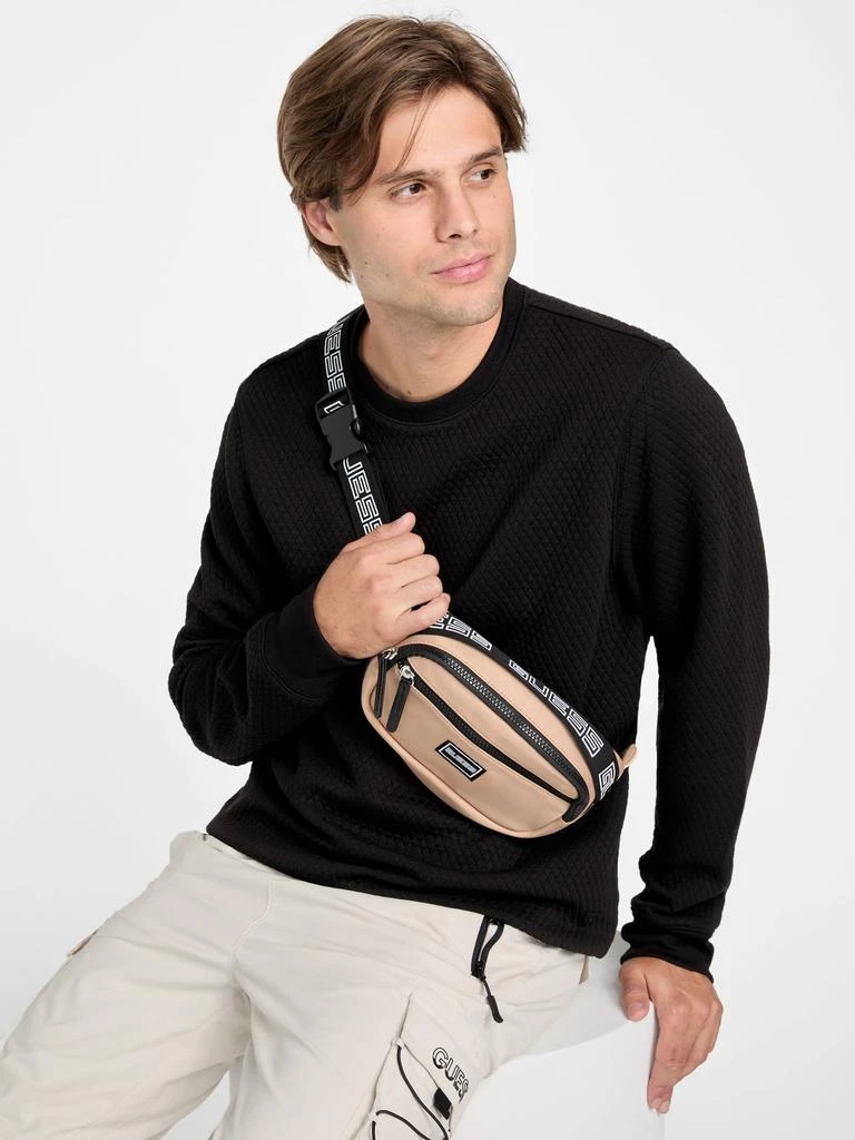 Guess Factory Nylon Logo-Tape Fanny Pack 2