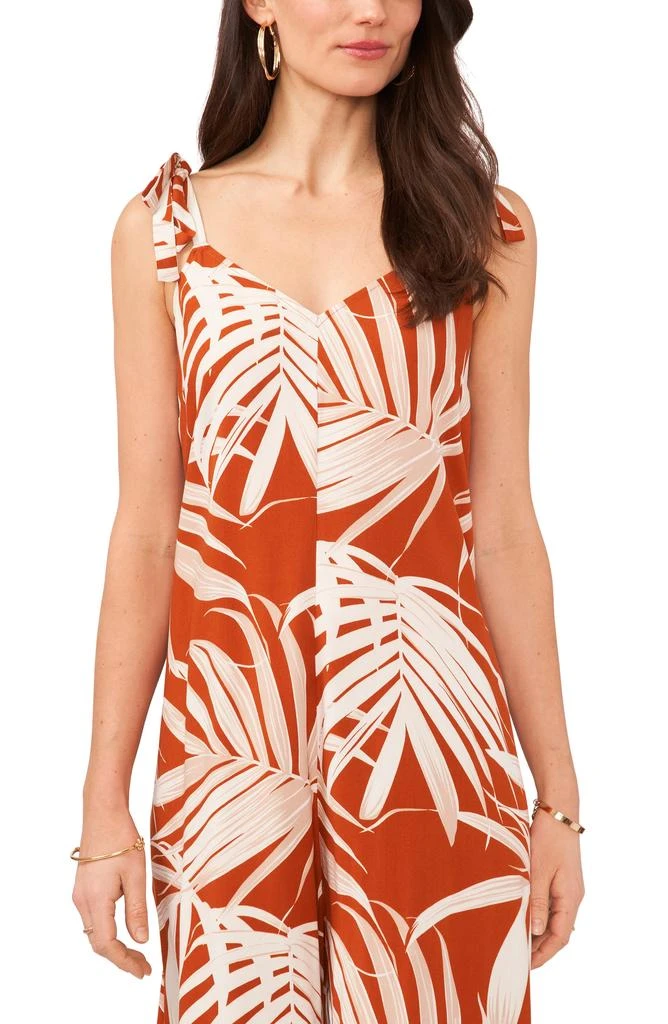Vince Camuto Tie Shoulder Crop Asymmetric Wide Leg Jumpsuit 3