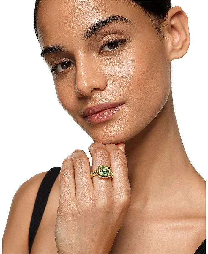 David Yurman DY Mercer Stone Ring in 18K Yellow Gold with Gemstone, 10mm 2