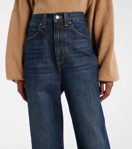 Khaite Bonnie high-rise wide-leg jeans 4