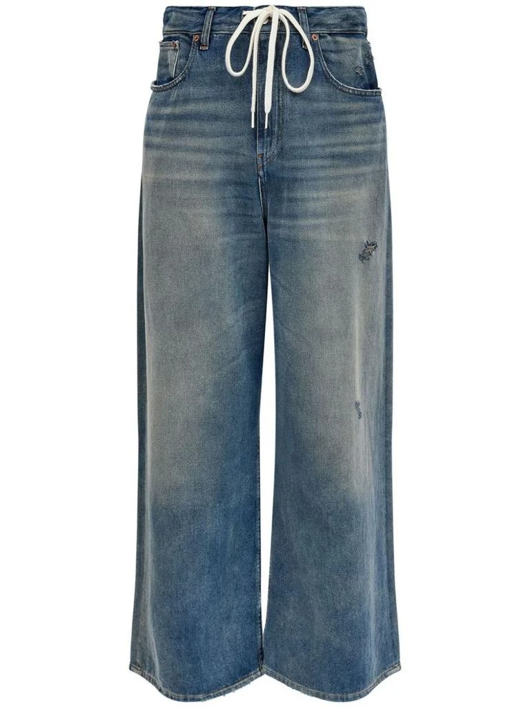 MM6 Mm6 Maison Margiela Wide-Leg Denim Jeans 1