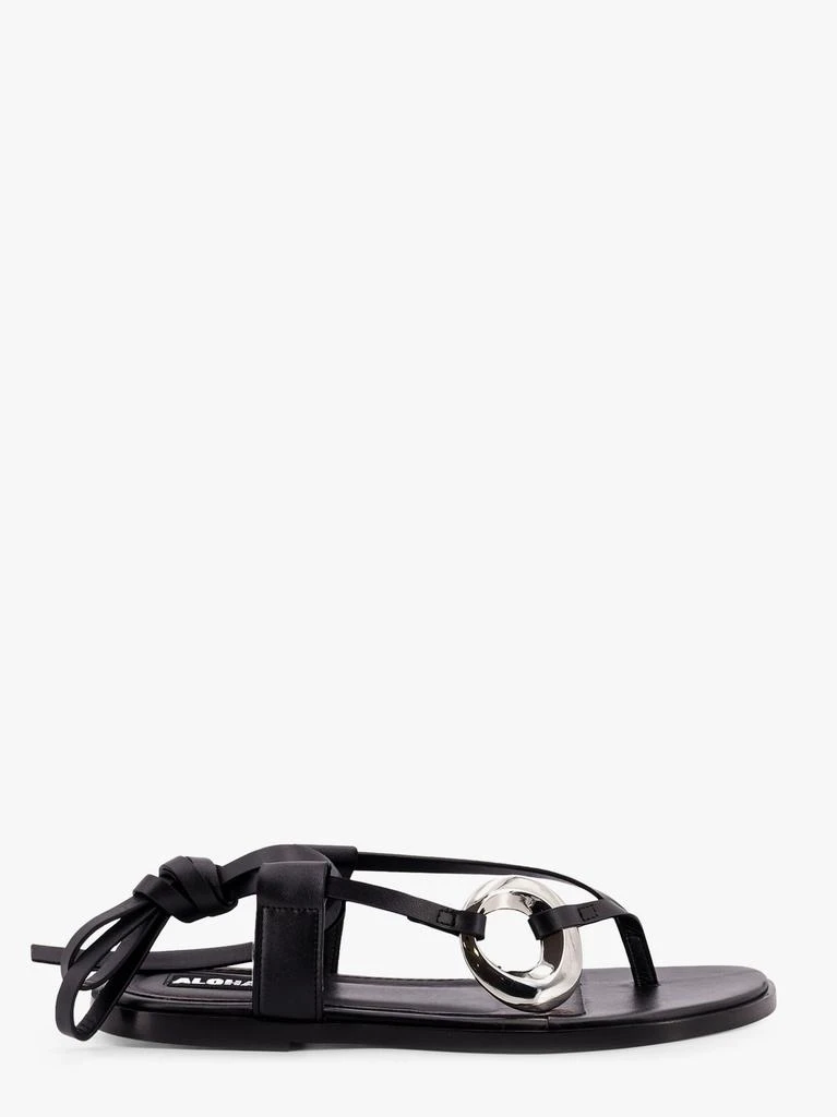 ALOHAS Morosia leather thong sandals with metal ring 1