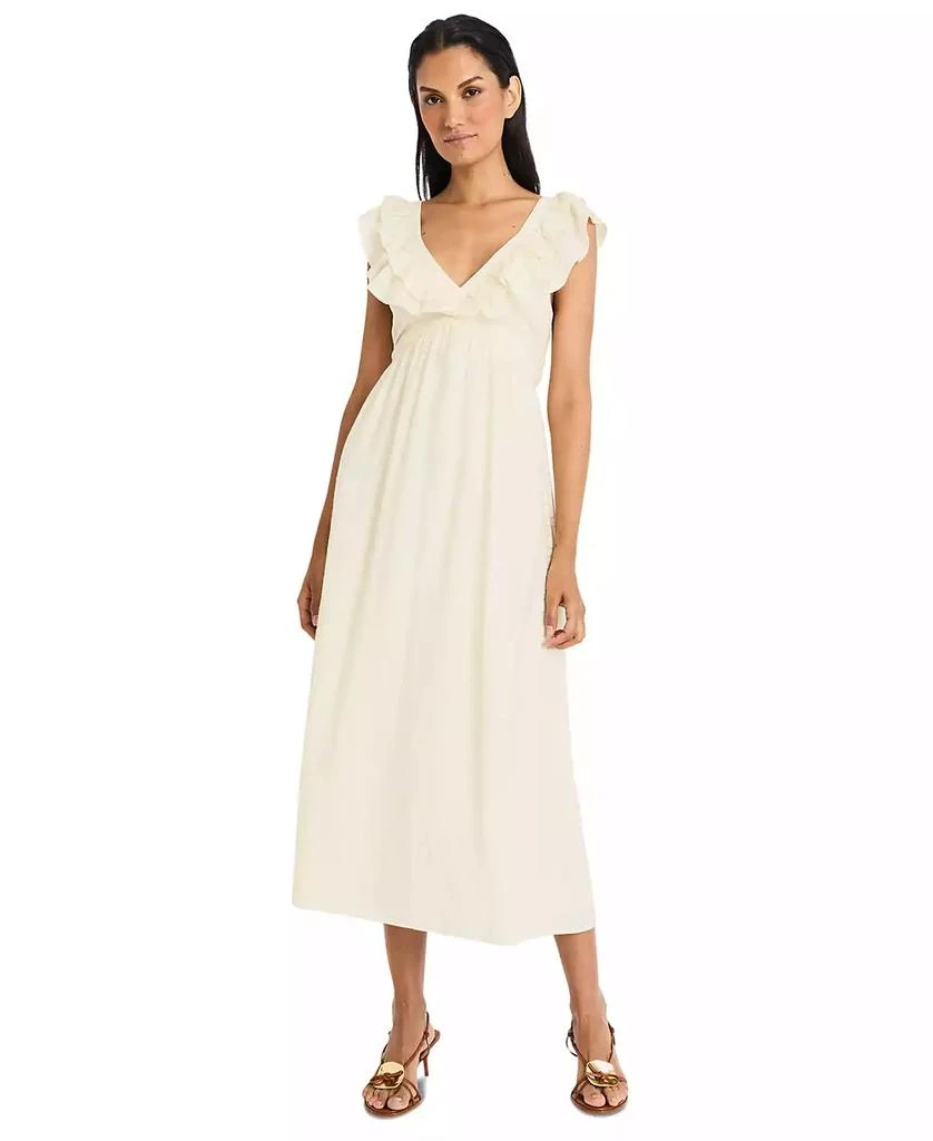 The Good Journey Women's Flutter-Sleeve Tie-Back Maxi Dress 1
