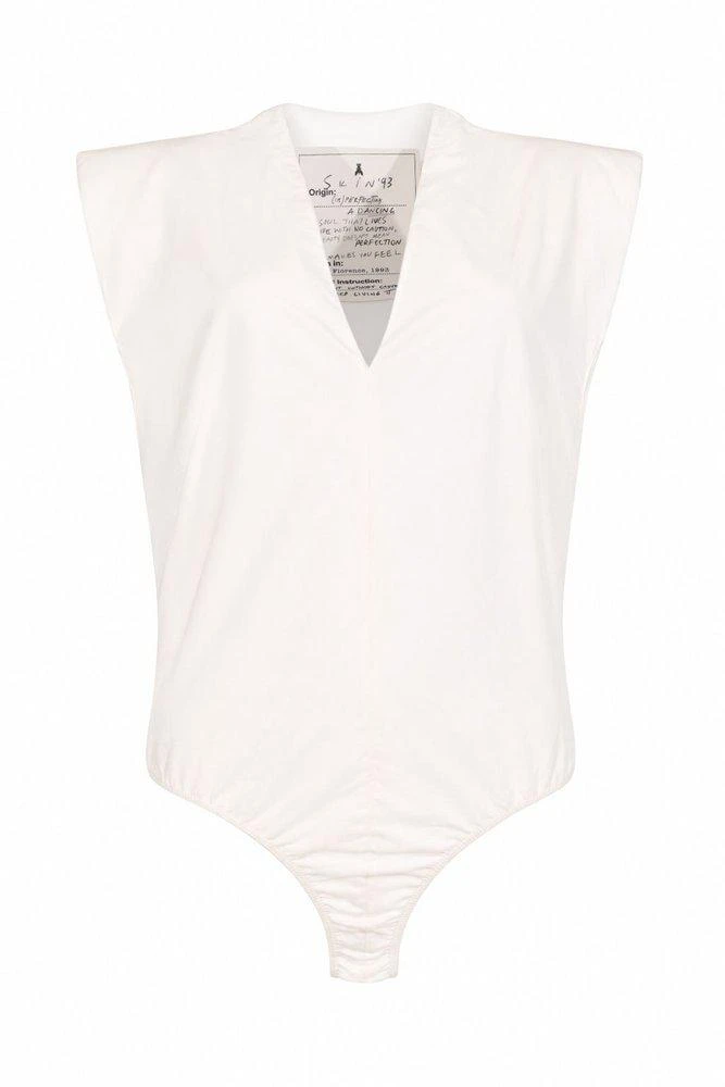 PATRIZIA Patrizia Pepe Sleeveless V-Neck Bodysuit Top