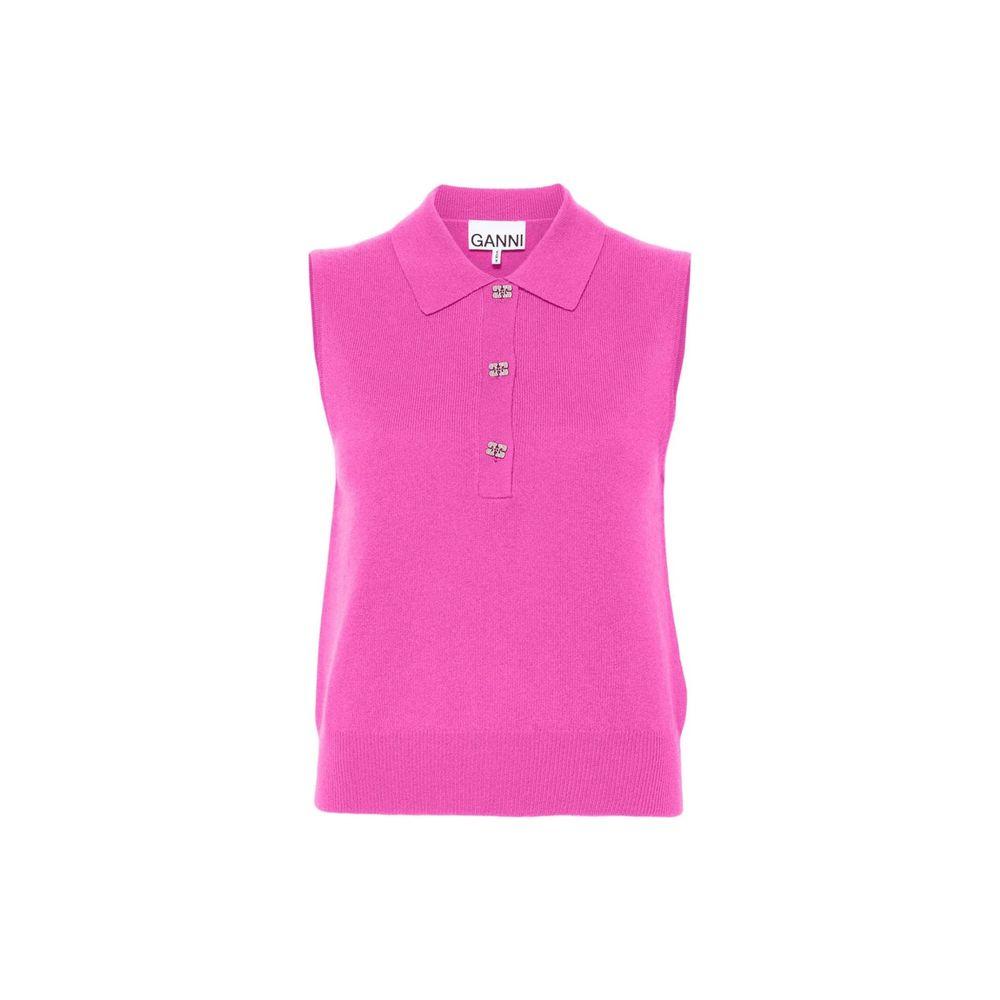 Ganni Ganni Wool And Cashmere Women's Polo