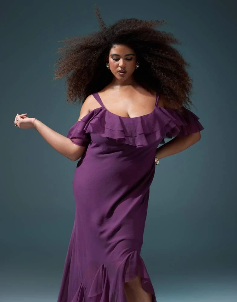 greek style maxi dress Frida Luxe Satin Greek Goddess Maxi Dress