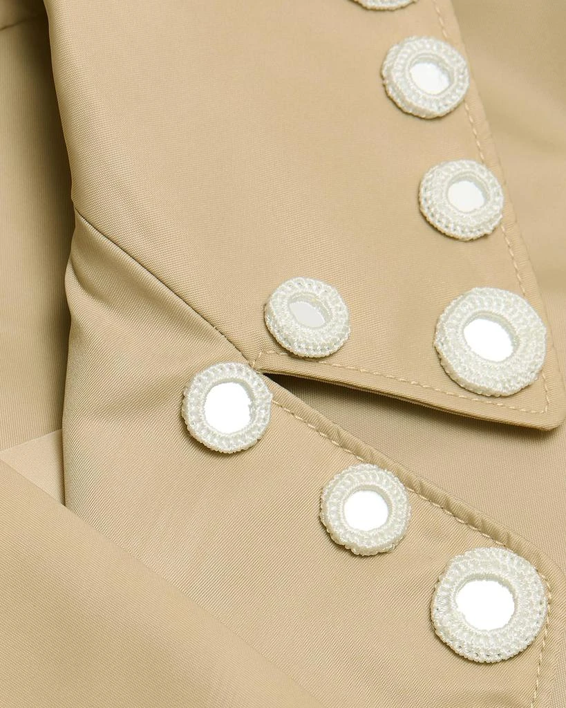 Cinq a Sept Yates Crochet Mirrors Short Trench Coat 5