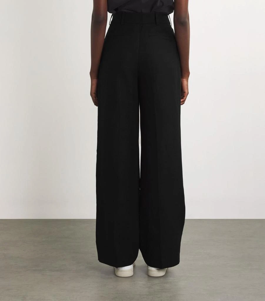7 For All Mankind Linen-Blend Wide-Leg Trousers 4
