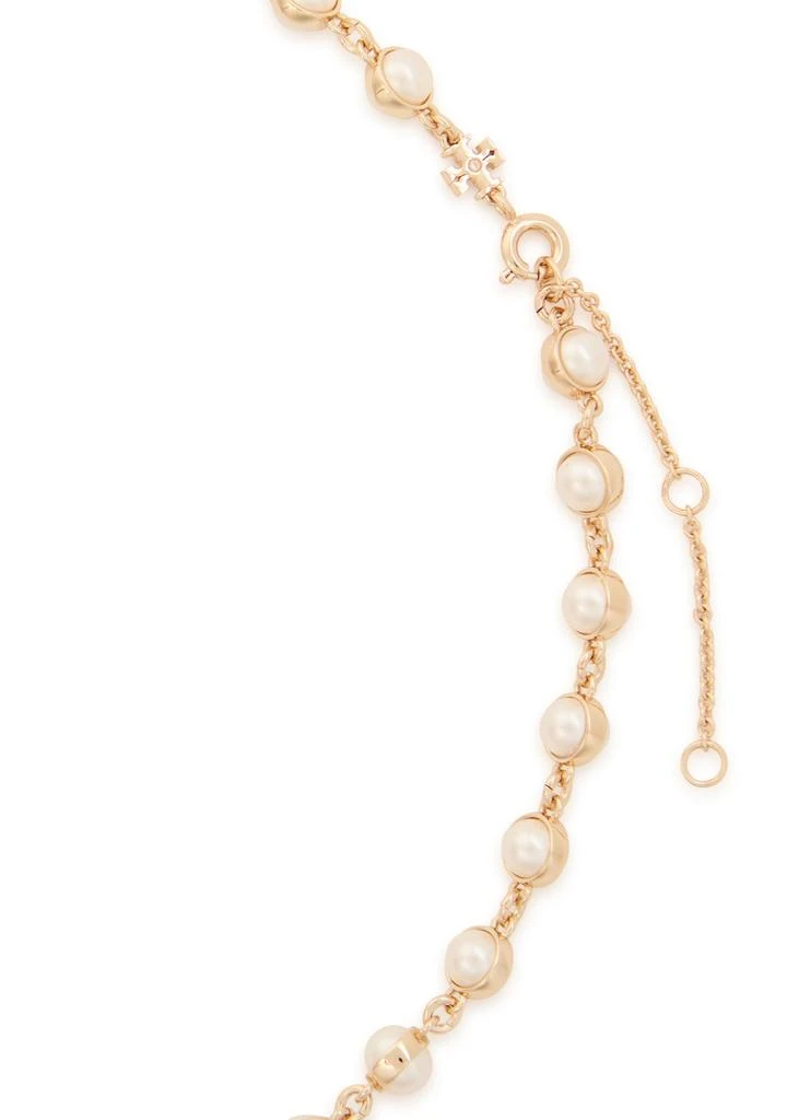 Tory Burch Moondance faux pearl-embellished 18kt gold-plated necklace 4