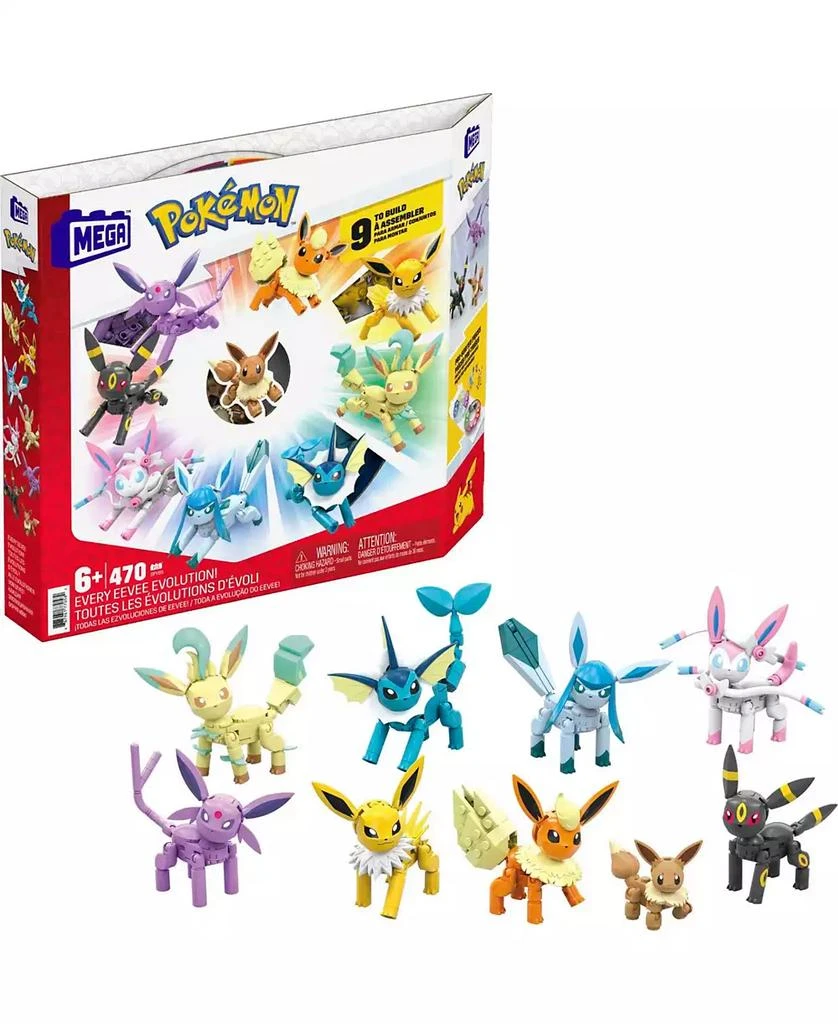 Mega Construx Pokemon Every Eevee Evolution Toy Building Set 1