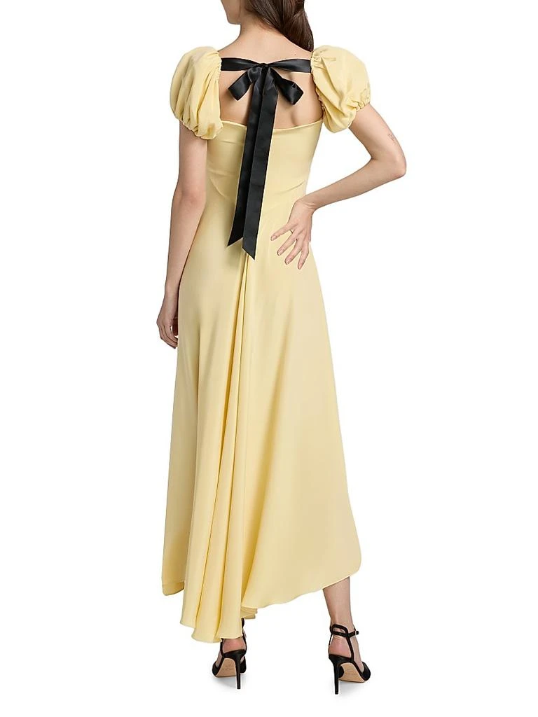 Rodarte Silk Back Bow Midi-Dress 5
