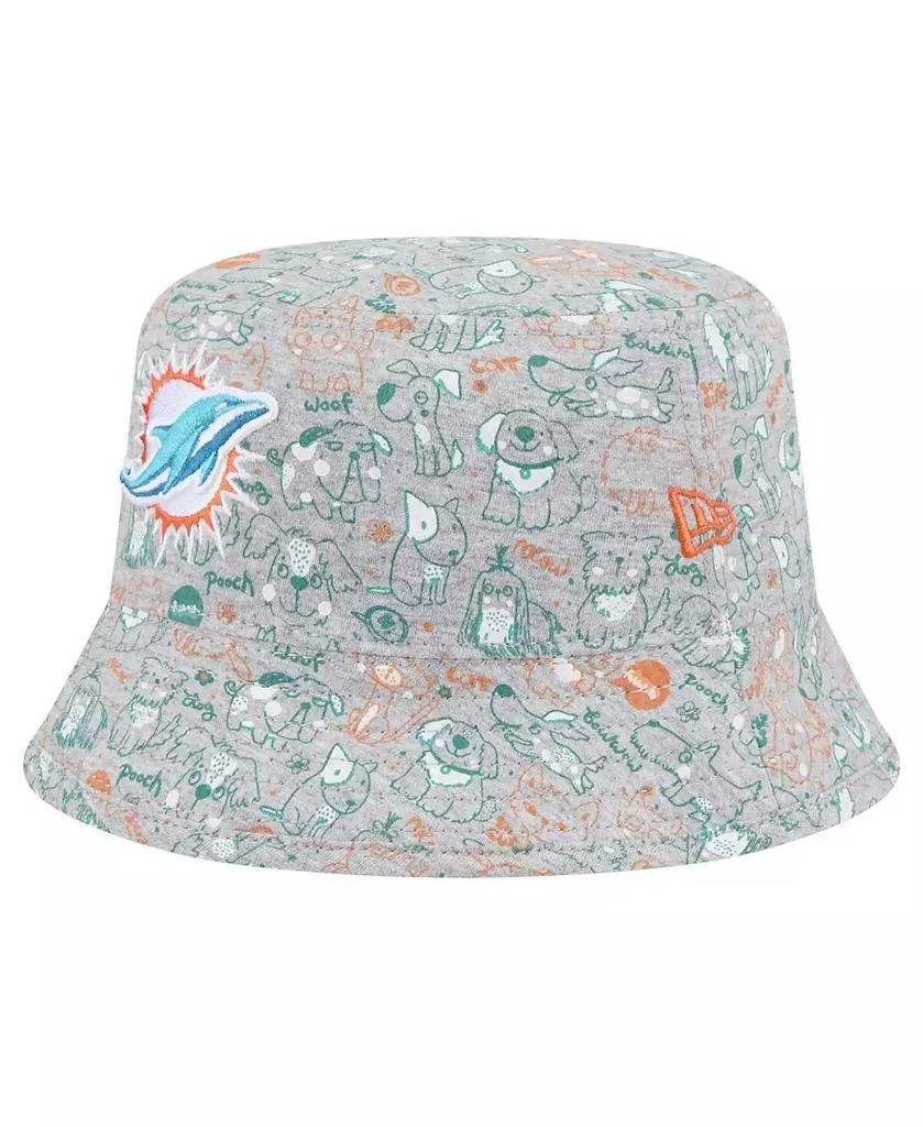 New Era Toddler Gray Miami Dolphins Companion Bucket Hat