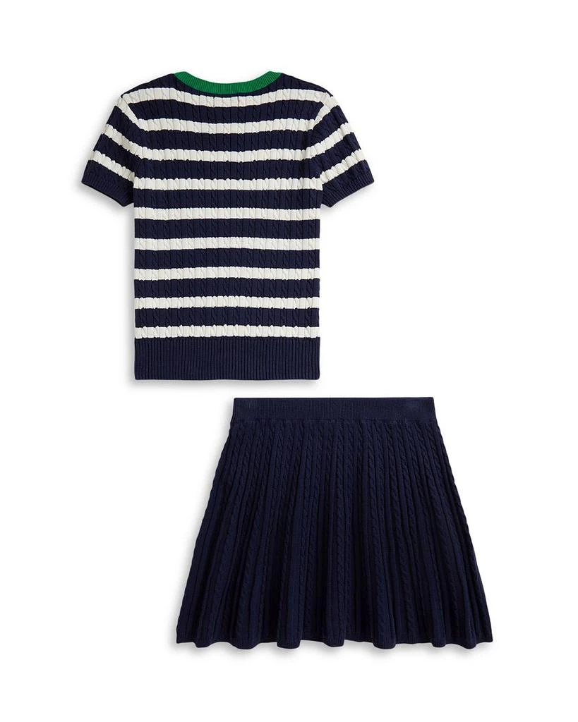 Ralph Lauren Girls
 Striped Cotton Sweater 
Skirt Set - Big Kid, Little Kid 2