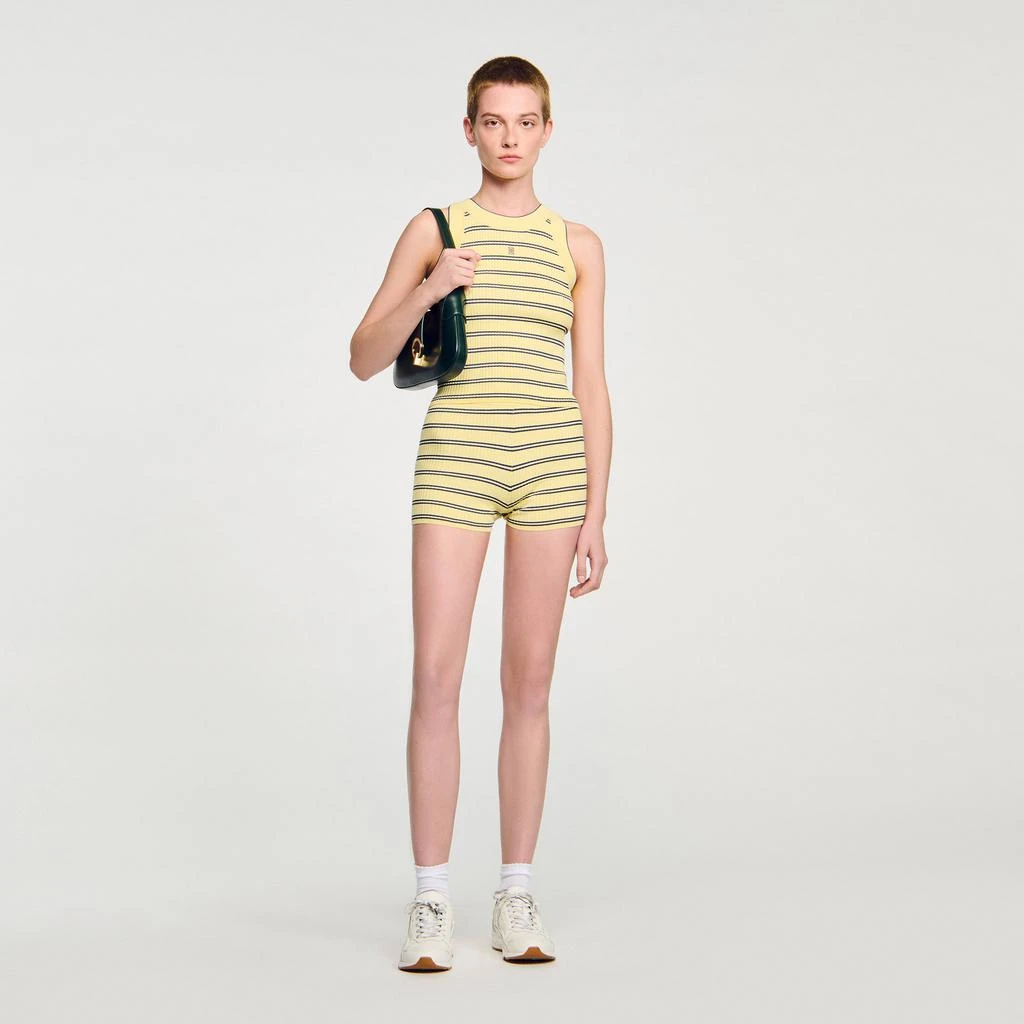 Sandro Striped knit vest top 1