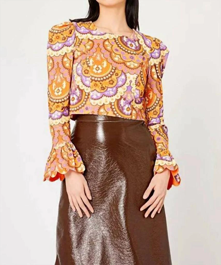 Manoush Manoush - Printed Cropped Blouse 1