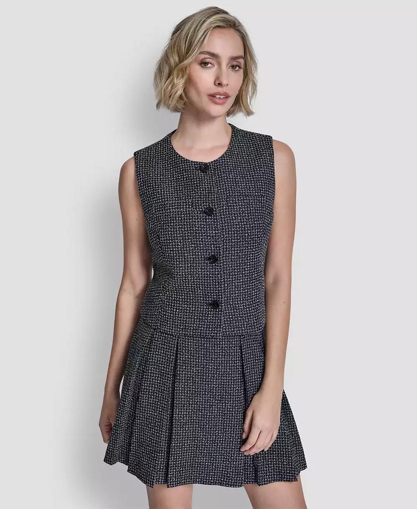 DKNY Women's Button-Front Vest Top